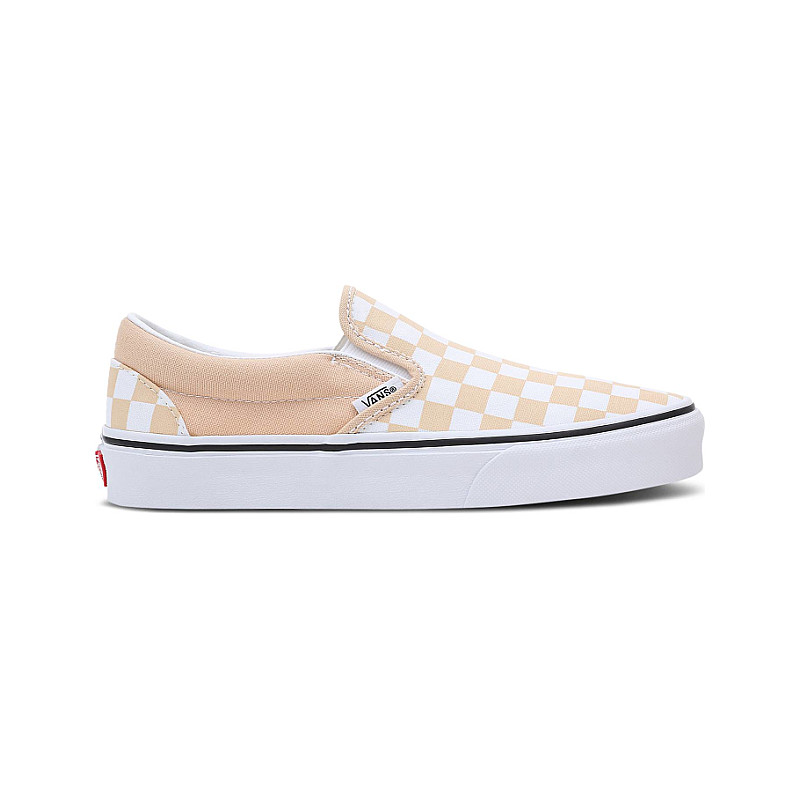 Vans Classic Slip On Color Theory Checkerboard Honey Peach S Size 5 VN0A7Q5DBLP