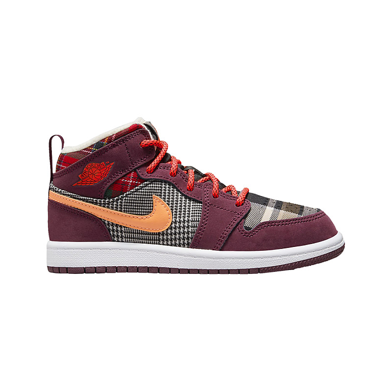 jordan 1 mid plaid