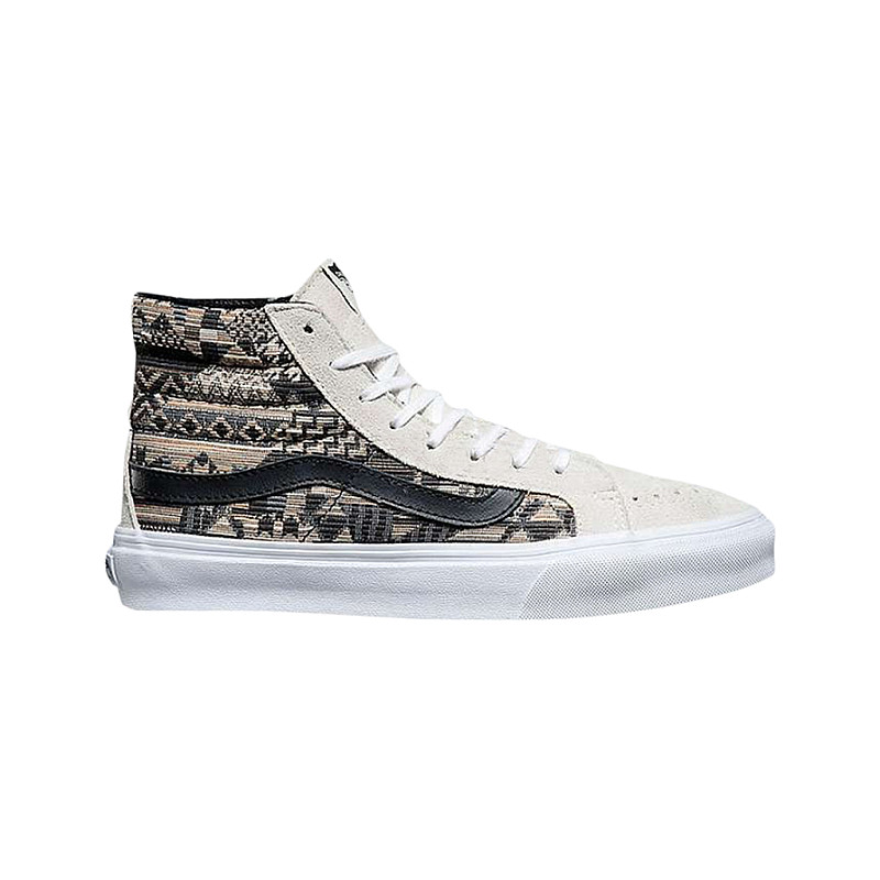 Vans italian hotsell weave sk8-hi slim