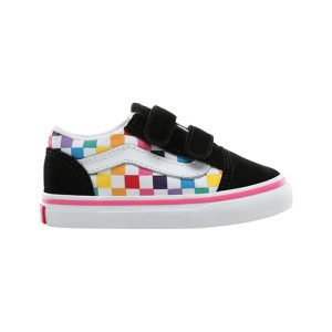 Vans Old Skool V Rainbow Checkerboard Color Size 8 VN0A38JNU09