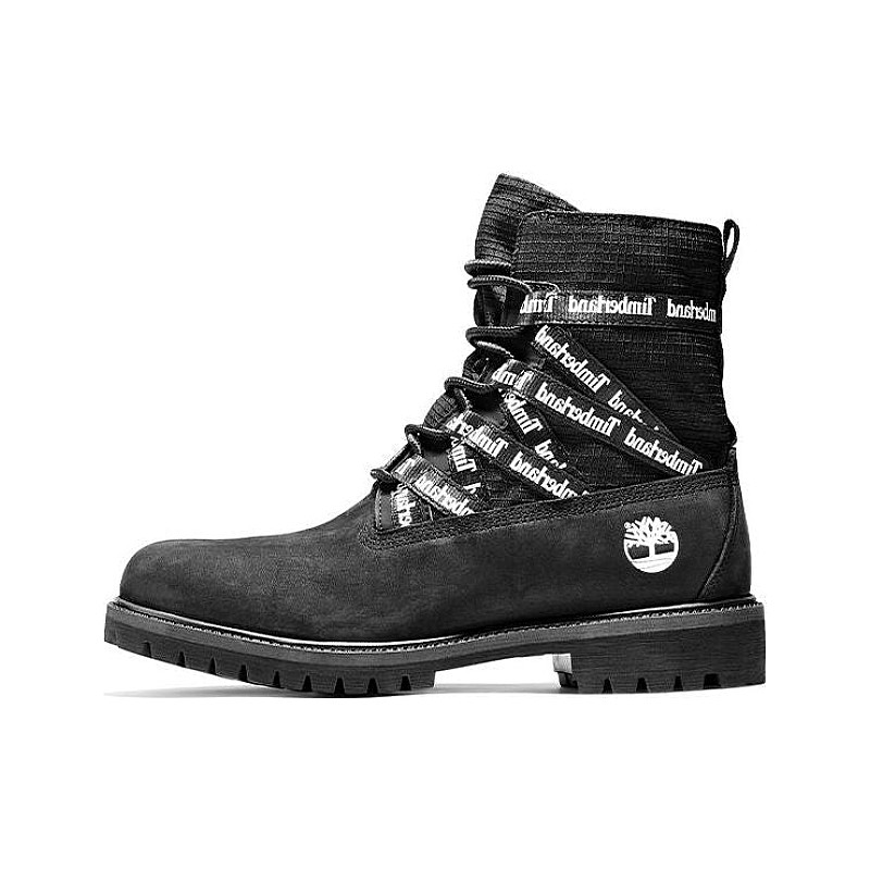 Timberland 6 Inch Fabric And Leather Logo Straps A2DV4001