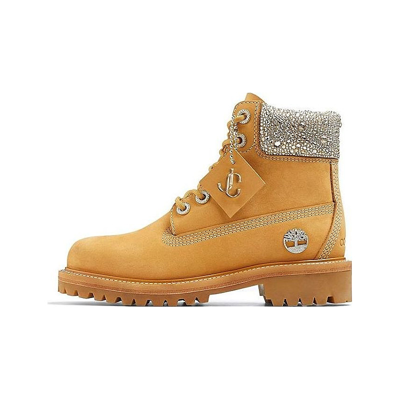 Timberland X Jimmy Choo 6 Inch Crystal Nubuck With Crystals A4274