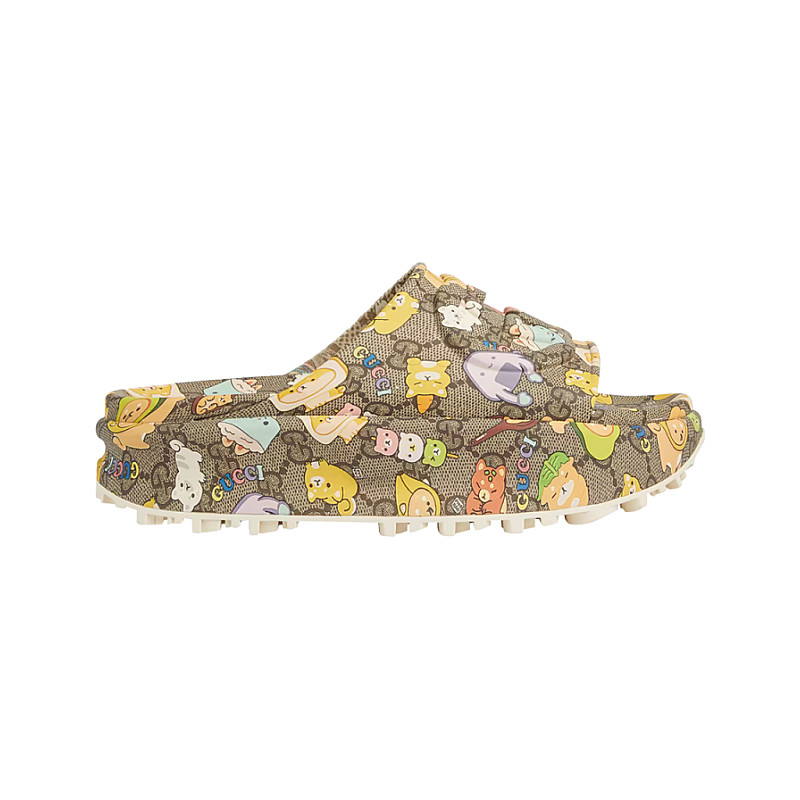 Gucci Pikarar X Slide Sandal GG Animal Print 737926-JAAC6-8528