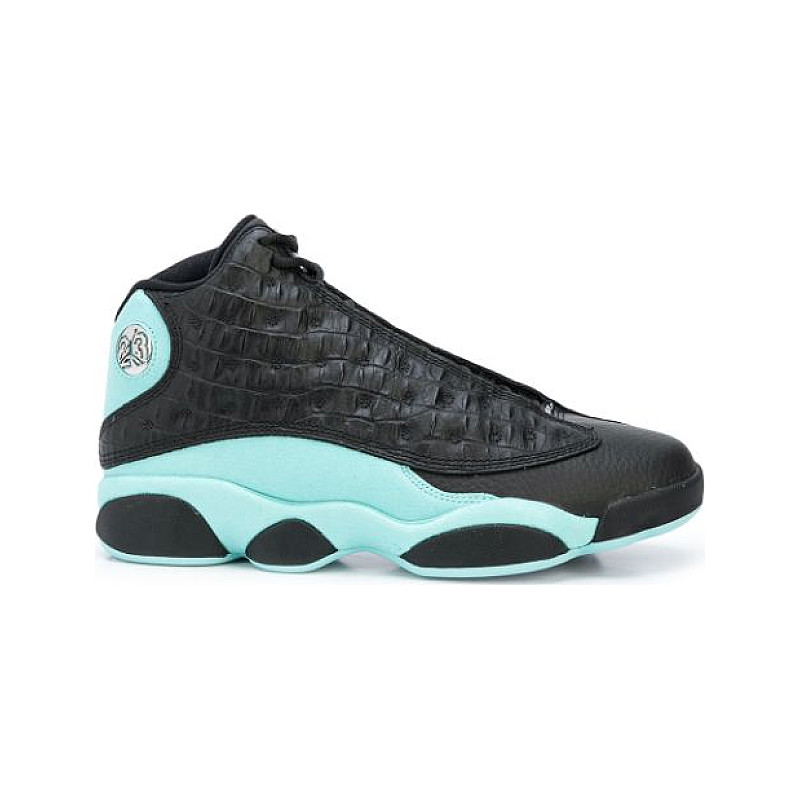 Jordan 13 green and black best sale