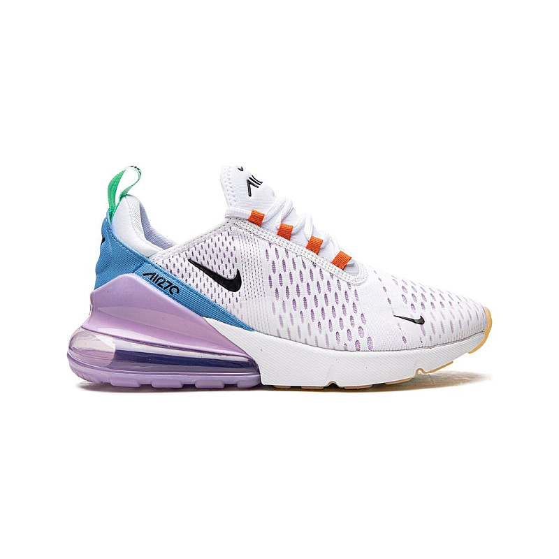 white and purple air max 270