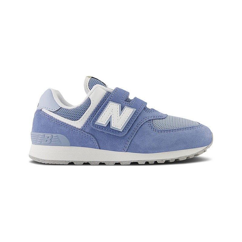New Balance 574 Hook Loop Little Wide Mercury S Size 1 PV574FDG-W
