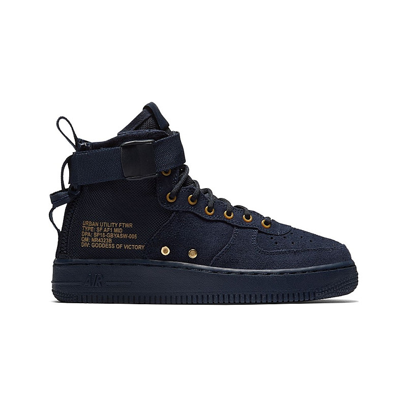 sf air force 1 mid obsidian