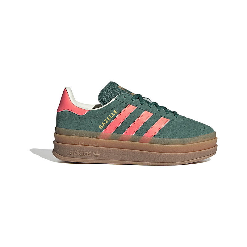 adidas gazelle silver green womens adidas Gazelle Bold - Women's