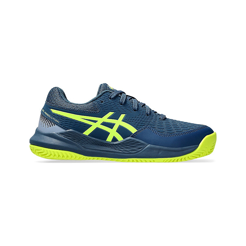 asics GEL-RESOLUTION 9 WIDE【27cm】 ASICS GEL-Resolution 9 Tennis Shoes Blue/Gold 1041A468 960