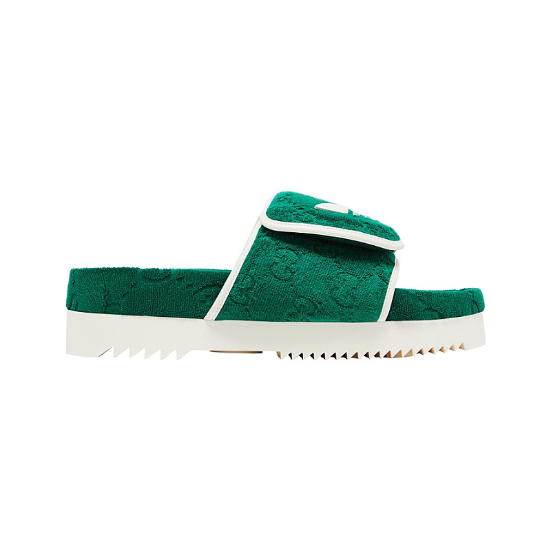 Gucci x Adidas GG Platform Sandals Blue Men’s Size 10 702412 GUCCI adidas x GUCCI GG Platform Sandal  main image 4