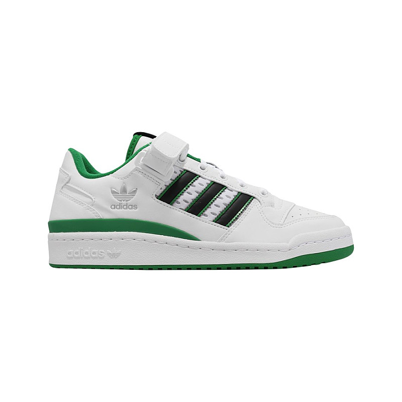 adidas gazelle silver green womens Limited edition White / Green Boston Celtics Adidas Forum low trainers   Sneakcustomtrainers.com