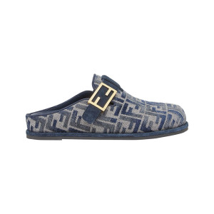 Fendi Feel Sabot Ff Baguette Dove S Size 5 8R8448-AKZP-F1IDJ