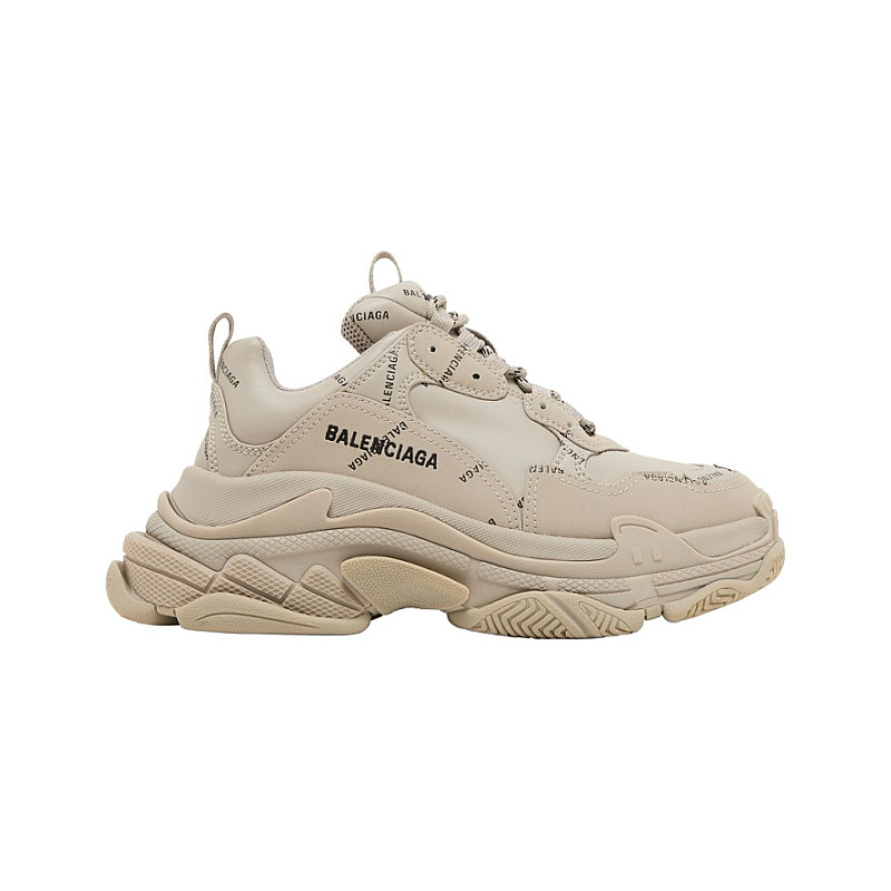 Balenciaga Triple S All Over Logo S Size 38 524039-W2FA1
