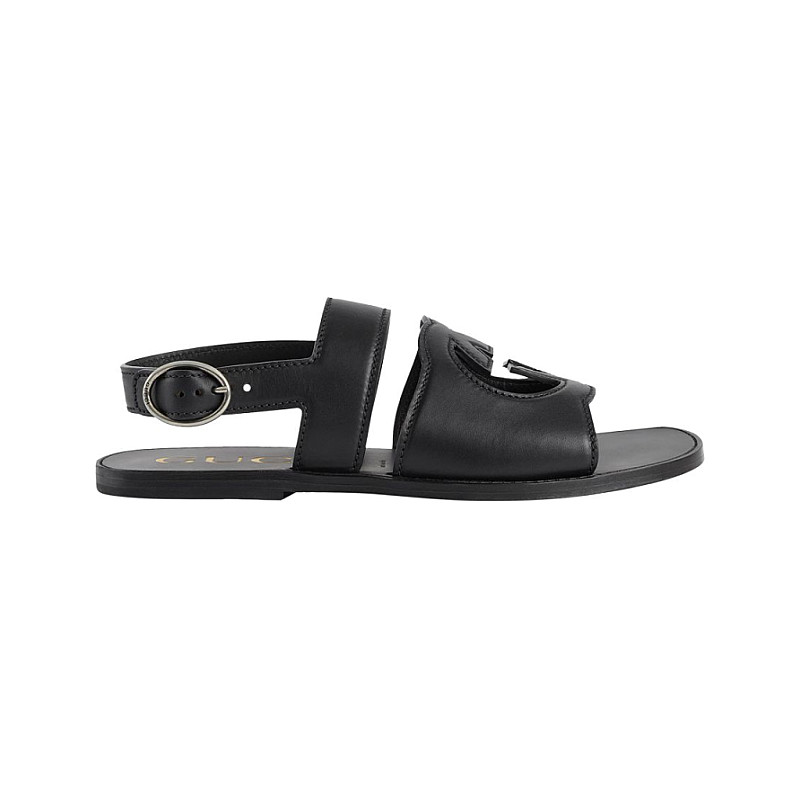 GUCCI｜SANDALS (723627 US000 1000) Gucci Cut-Out Detailed Interlocking G Sandals 'Black' 723627
