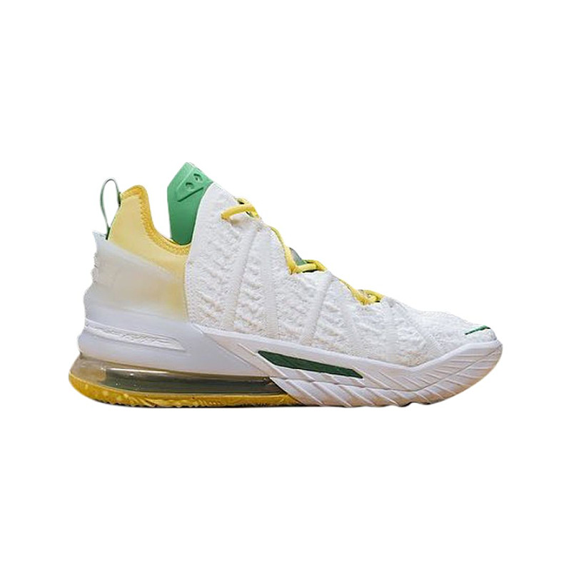 Nike Lebron 18 Oregon Ducks Home PE S Size 14 DJ80051006979-LN2 ab