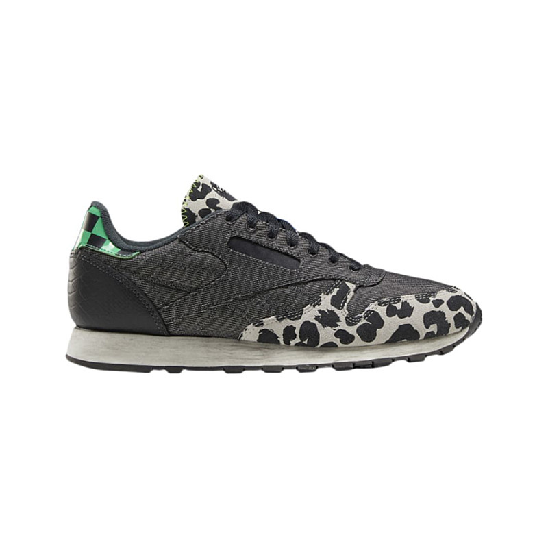 Reebok Classic Leather Mu Cheetah Print S Size 5 5 Q46337