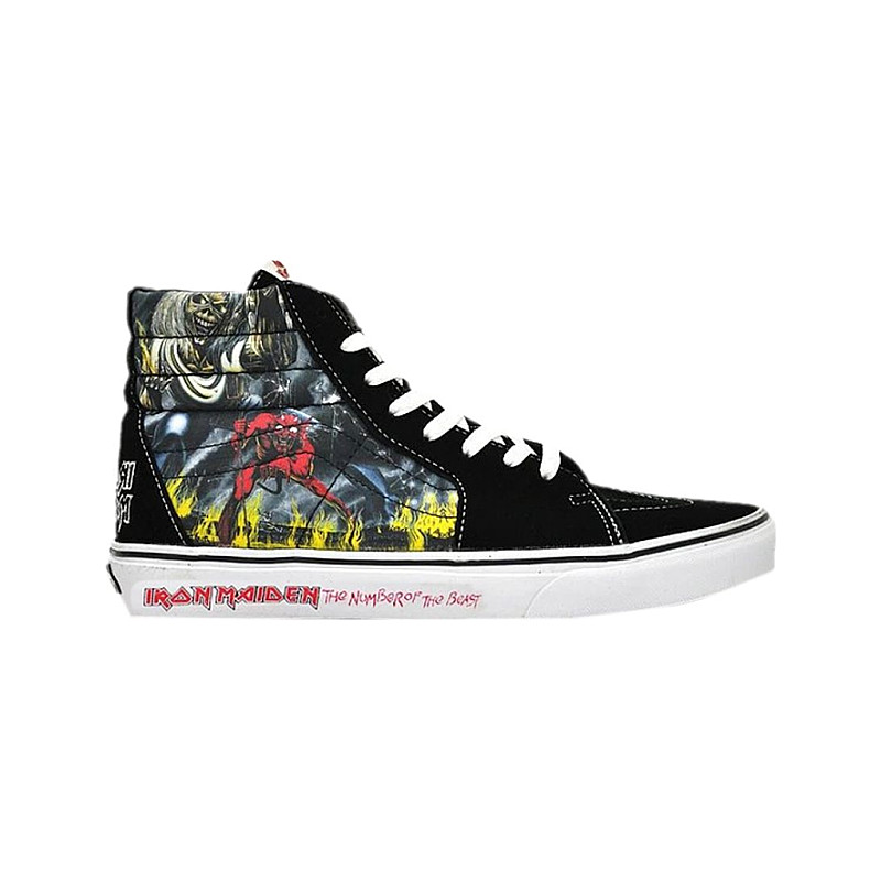 Vans Iron Maiden X SK8 Hi Number Of The Beast S Size 9 5 VN