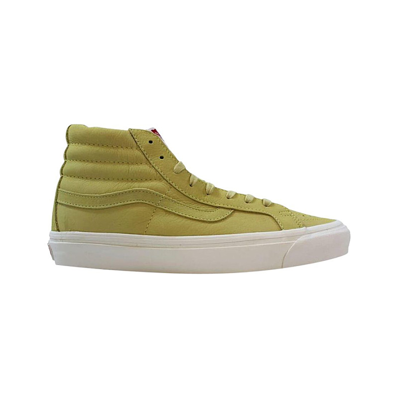 HOT Sk8 Hi Pale Yellow Vans Vans SK8 Hi LX Nubuck Pale