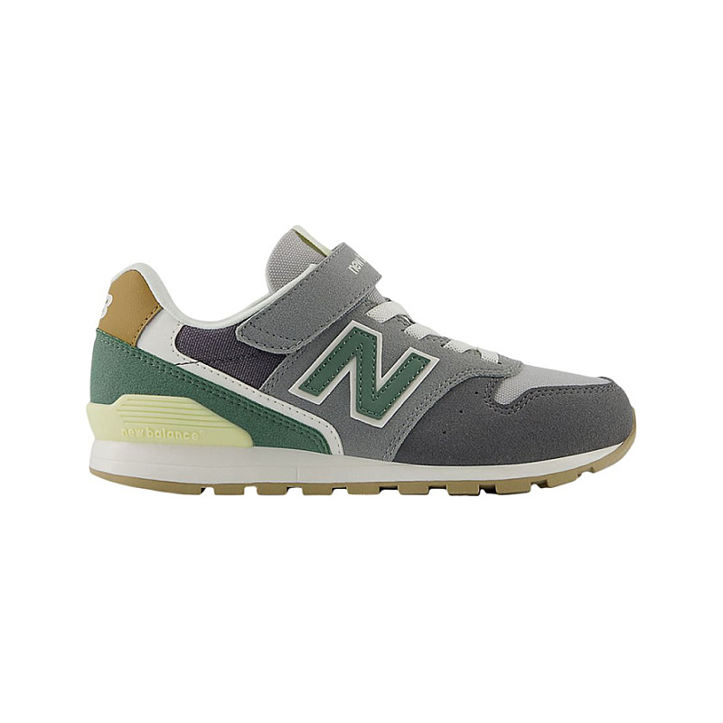 New Balance New Balance New Balance 996 Hook Loop Little Wide Cement New Spruce S Size 3 YV996RB3-W