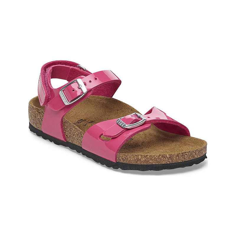 Birkenstock RIO As Birko Flor Patent Narrow Fit Sandalen Size