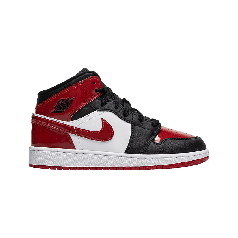 Air Jordan Air Jordan Air Jordan 1 Mid Patent Bred Toe S Size 3 5 HV4399-006