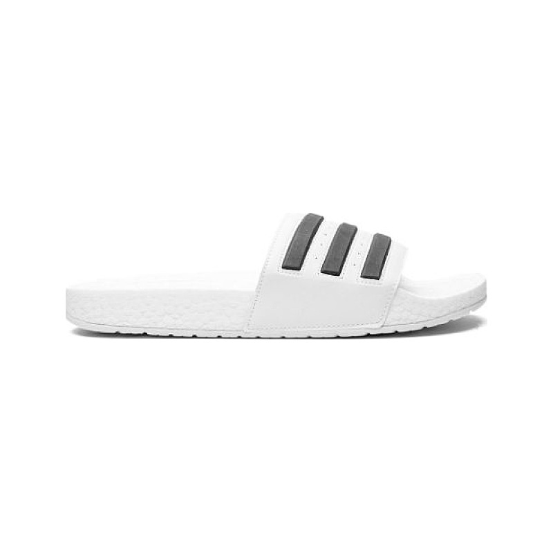 adidas adidas Adilette Boost Slides White Black Stripes FY8155