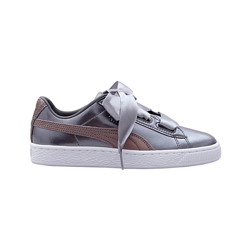 Puma Basket Heart Lunar Lux Jr Smoked Pearl S Size 4 5 365993-01