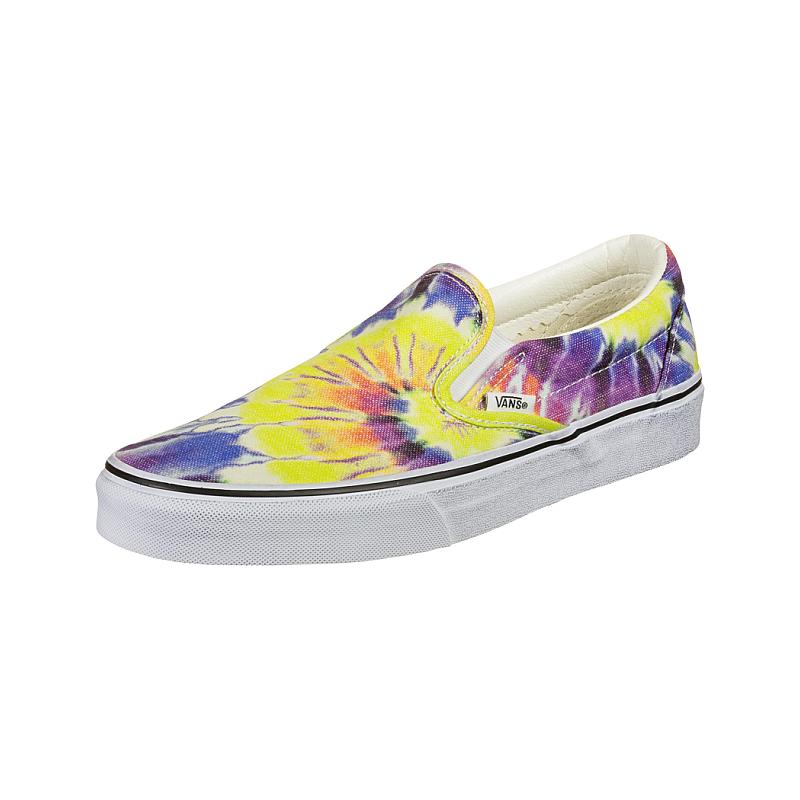 Vans classic slip on tie clearance dye