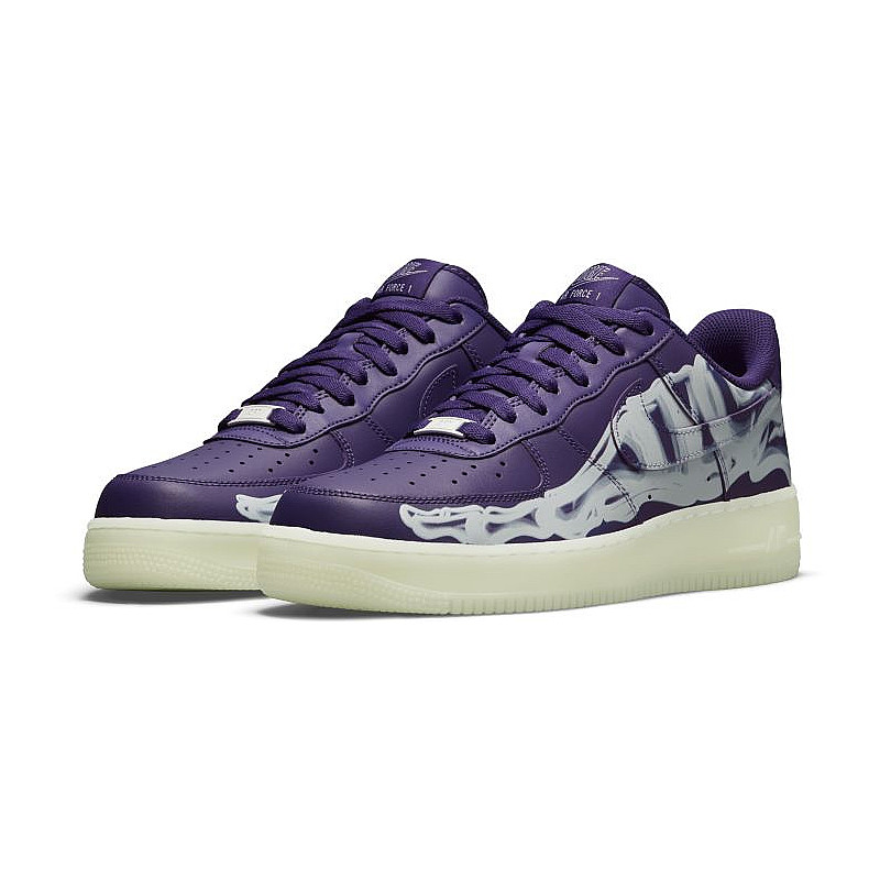Nike Air Force 1 07 QS Skeleton Halloween CU8067-500
