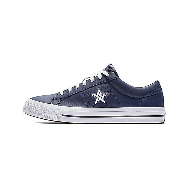 Converse One Star Perforated Leather Top 158463C