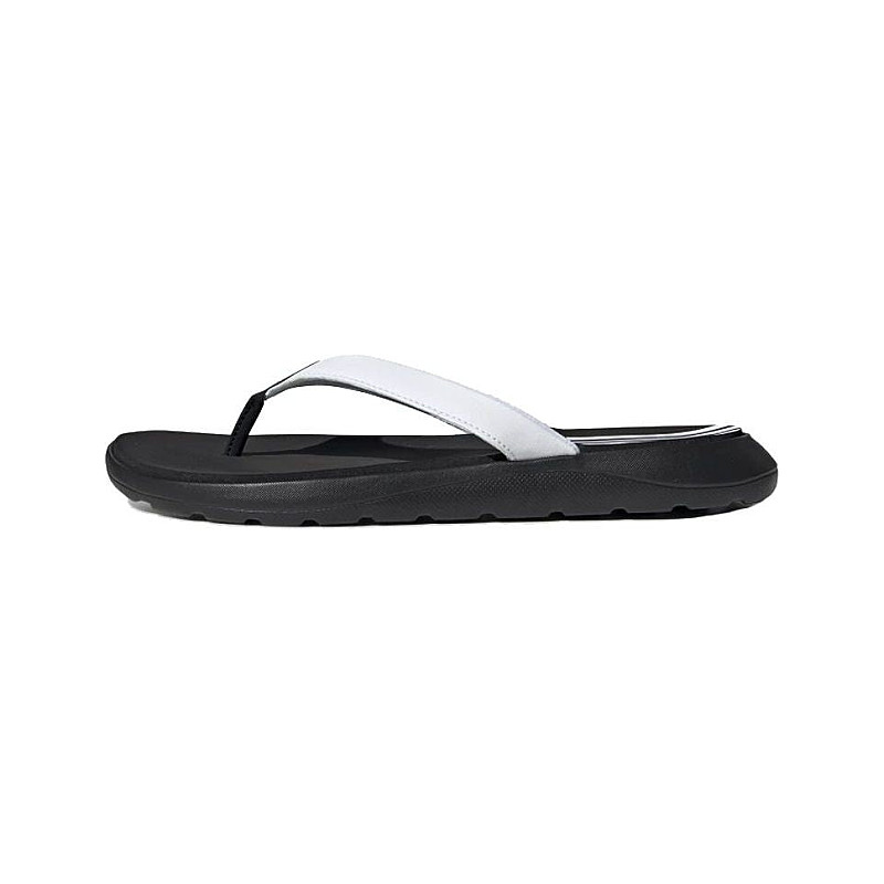adidas Comfort Flip Flops Slides Blackwhite EG2065