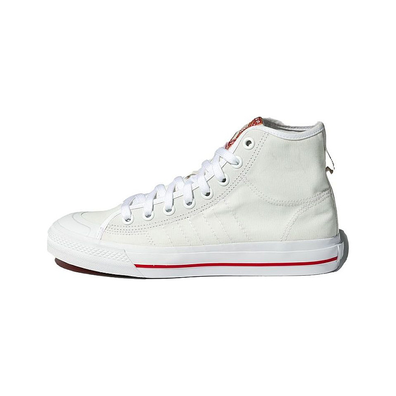 adidas gazelle silver green womens Kids adidas Originals Nizza Hi Shoes White GV7926 main image 1