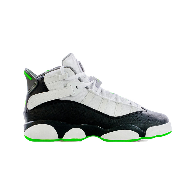 Jordan Jordan 6 Rings White Black Green (GS) 323419-130