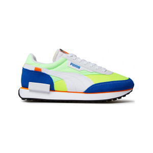 Puma Future Rider Play On White Fizzy Lime Royal