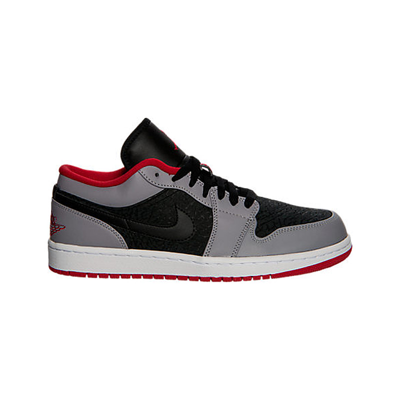 Jordan Jordan 1 Low Black Gym Red Cement 553558-004