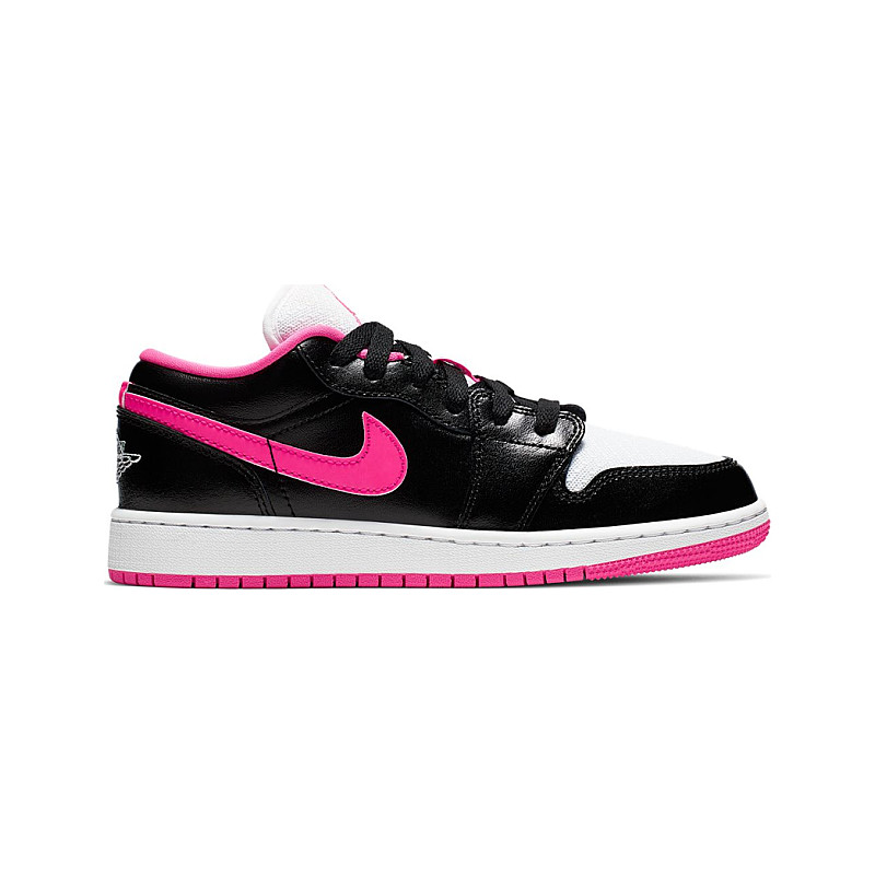 Jordan Jordan 1 Low Black White Hyper Pink (GS) 554723-061