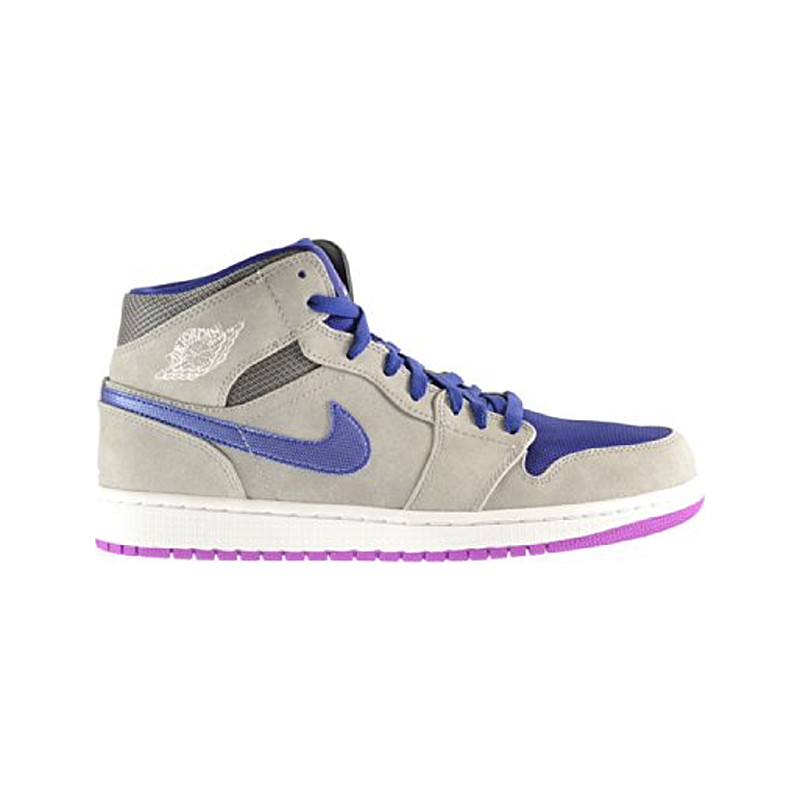 Jordan Jordan 1 Mid Matte Silver Laser Purple 554724-008