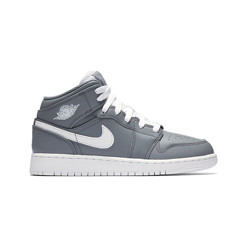 Jordan Jordan 1 Mid Cool Grey White (GS) 554725-036