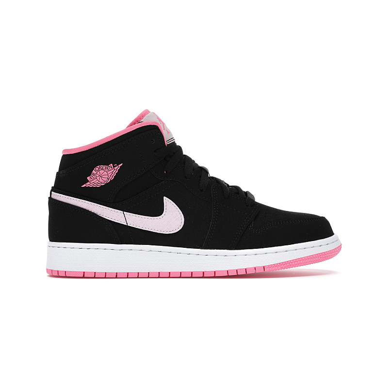 Jordan Jordan 1 Mid Black Digital Pink (GS) 555112-066
