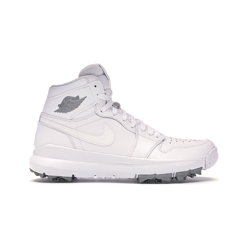 Jordan Jordan 1 Retro Golf Cleat White Metallic 917717-101