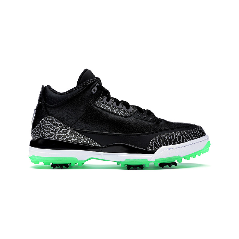 Jordan Jordan 3 Retro Golf Black Green Glow AJ3783-001