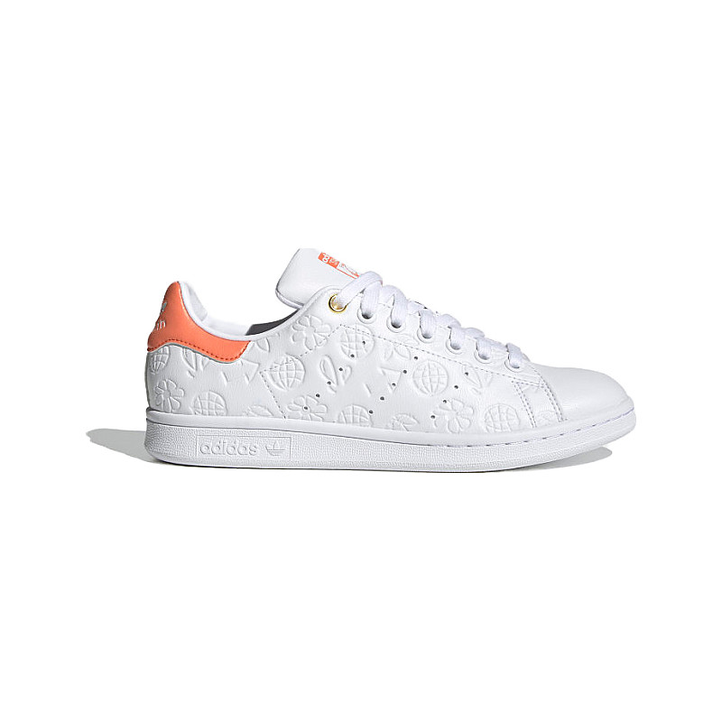 adidas adidas Stan Smith Embossed Graphics White Semi Coral (W) FX5677