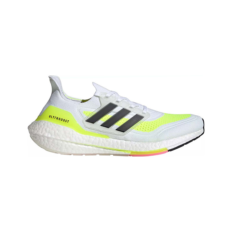 adidas adidas Ultra Boost 21 White Solar Green (W) FY0401
