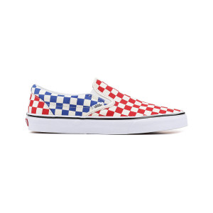 Vans Classic Slip-On Checkerboard Red Blue