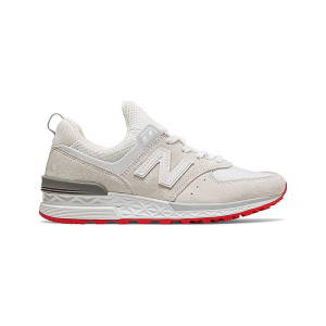 New Balance 574 Sport Off White Red (W)