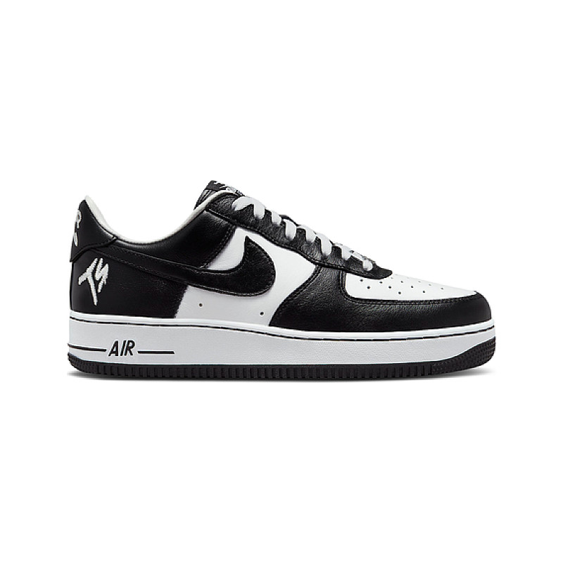 air force 1 emb black silver