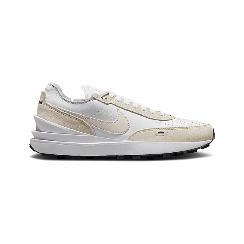 nike waffle one white grey