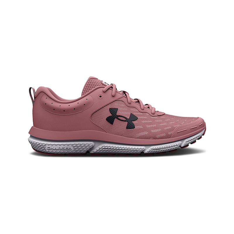 Under Armour Charged Assert 10 UA Black Red White Men Running Shoes  3026175-006