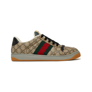 GUCCI｜SNEAKERS (674530 FAA1S 4043) Gucci Screener Low-Top Sneakers 'Blue Brown' 674530-FAA2I-7044