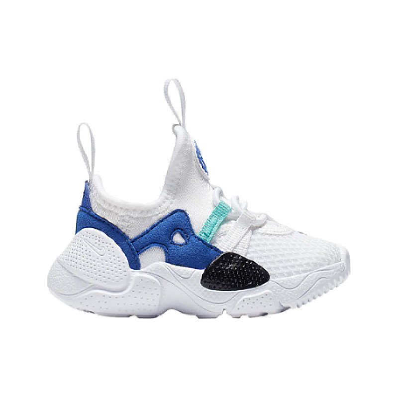 huarache edge white blue
